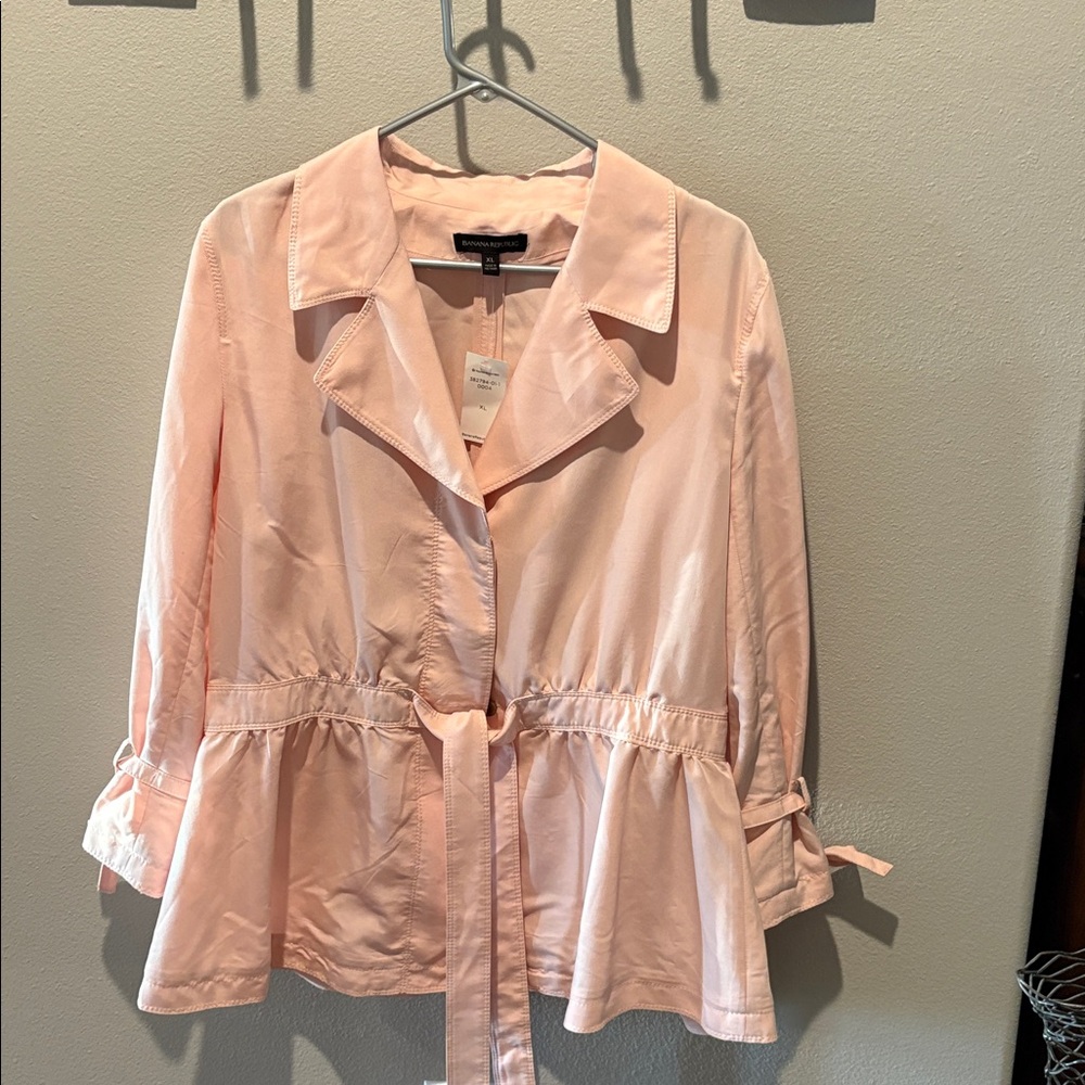 NWT Banana Republic Light Pink Jacket XL